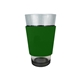 a green camo party / pint glass cup cooler