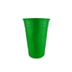 aerial view a green 16 oz double wall cup, image 1 of 2