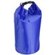 aerial view a blue 10- liter waterproof gear bag, image 1 of 2