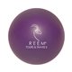 a purple ball stress reliever