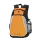aerial view a orange atchison polyester peewee backpack, image 1 of 2