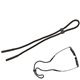 a black w/black rubber grips and slider adjustable sunglass strap