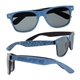 a blue denim print sunglasses