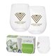 a clear dishwasher safe govino(r) 12 oz wine / cocktail glass 2 pack