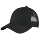 aerial view a black port authority(r) adjustable mesh back cap, image 1 of 3