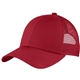 aerial view a chili red port authority(r) adjustable mesh back cap, image 1 of 3
