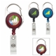 a group of carabiner badge holder