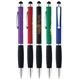 a group of twist stylus grip ballpoint pen