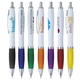 a group of plastic white pen with sleek grip