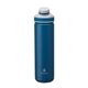 aerial view a blue manna(tm) 26 oz ranger powder coated steel bottle, image 1 of 5