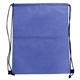 aerial view a blue criss cross nw drawstring backpack, full color digital, image 1 of 2