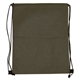 aerial view a black criss cross nw drawstring backpack, full color digital, image 1 of 2