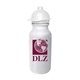 a frosted bottle & white lid 20 oz value cycle bottle w / safety helmet push n pull cap