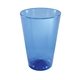 aerial view a blue 16 oz plastic pint glass, full color digital, image 1 of 2