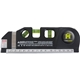 aerial view a black laser level with 8 tape measure, image 1 of 9