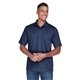 aerial view a classic navy 849 core365 mens origin performance piqu polo with pocket, image 1 of 7