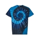 aerial view a deep sea dyenomite - multi - color spiral tie - dyed t - shirt - colors, image 1 of 3