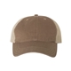 aerial view a driftwood/ khaki richardson trucker snapback cap, image 1 of 3