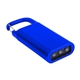 aerial view a royal blue clip on pull - apart plastic flashlight, image 1 of 2