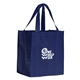 aerial view a navy blue polypropylene big polytex shopper, image 1 of 3
