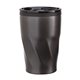 aerial view a black kaf 12 oz double wall steel / pp liner tumbler, image 1 of 4