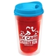 16 oz Double - Wall Insulated Transparent Tumbler With Auto Sip Lid