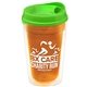 16 oz Double - Wall Insulated Transparent Tumbler With Auto Sip Lid