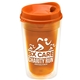 16 oz Double - Wall Insulated Transparent Tumbler With Auto Sip Lid