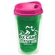 16 oz Double - Wall Insulated Transparent Tumbler With Auto Sip Lid