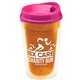 16 oz Double - Wall Insulated Transparent Tumbler With Auto Sip Lid