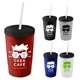 16 oz Sentinel Acrylic Tumbler With Lid And Straw