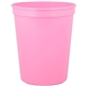 16 oz Smooth Walled Plastic Stadium Cup with Automated Silkscreen Imprint
