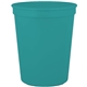 16 oz Smooth Walled Plastic Stadium Cup with Automated Silkscreen Imprint