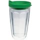 16 oz Thermal Travel Tumbler with Embroidered Emblem - Plastic