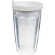 16 oz Thermal Travel Tumbler with Embroidered Emblem - Plastic