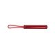 aerial view a red cob work flashlight with silicone loop, image 1 of 3