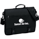 aerial view a black mariner business messenger bag, image 1 of 4