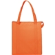 aerial view a orange the hercules non - woven insulated grocery tote - 13 x 15, image 1 of 6