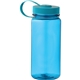 aerial view a transparent process blue montego 21 oz sports bottle, image 1 of 2