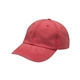 a red adams headwear - optimum pigment - dyed dad hat