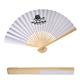 aerial view a white frame crafted folding fan, image 1 of 2