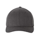 aerial view a dark heather flexfit adult wool blend cap - all, image 1 of 3