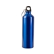 aerial view a blue 25 oz aluminum alpine sports bottle, image 1 of 2