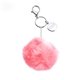 a pink 3 1/2 dia x 7 l collections cottontail keychain