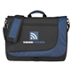 aerial view a navy access messenger bag, image 1 of 2