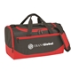 aerial view a red team sport duffel with u - zip main compartment, image 1 of 2