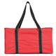 aerial view a red ultimate utility tote bag, image 1 of 2