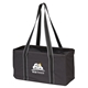a black junior utility tote with large main compartment