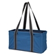 a navy junior utility tote with large main compartment