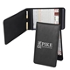 a black golf scorecard holder